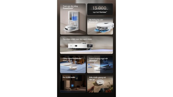 Robot hút bụi lau nhà Dreame D20 ULTRA