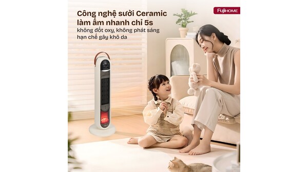 Quạt sưởi gốm Fujihome 2200W FH202