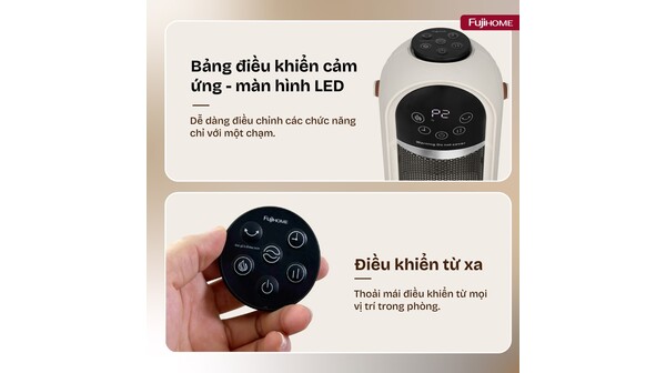 Quạt sưởi gốm Fujihome 2200W FH202