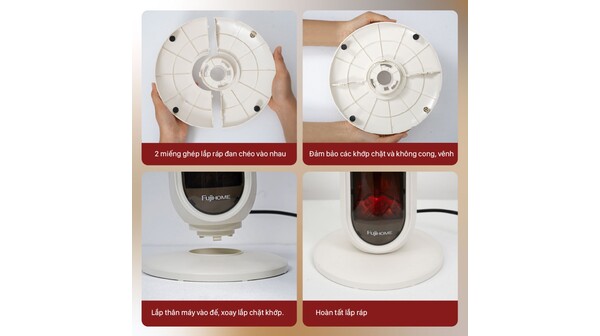 Quạt sưởi gốm Fujihome 2200W FH202