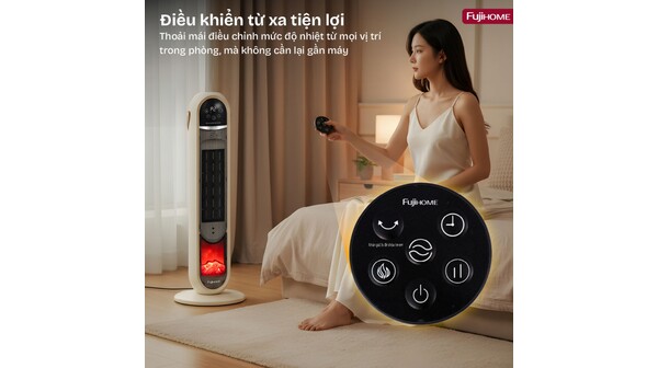 Quạt sưởi gốm Fujihome 2200W FH202