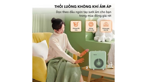 Quạt sưởi gốm mini FUJIHOME FH1200