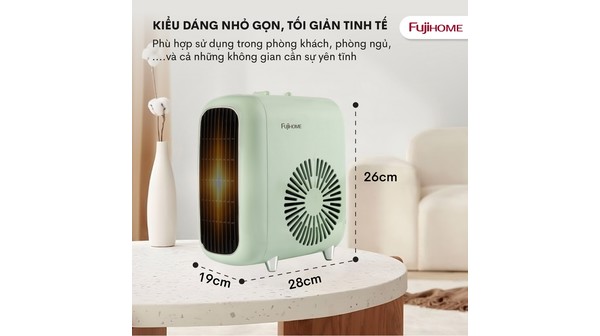 Quạt sưởi gốm mini FUJIHOME FH1200