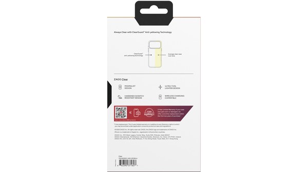 Ốp lưng iPhone 17 Pro ZAGG ESNTL Clear