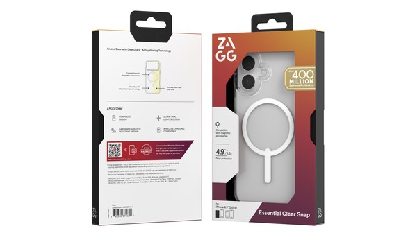 Ốp lưng iPhone 17 ZAGG ESNTL Snap Clear