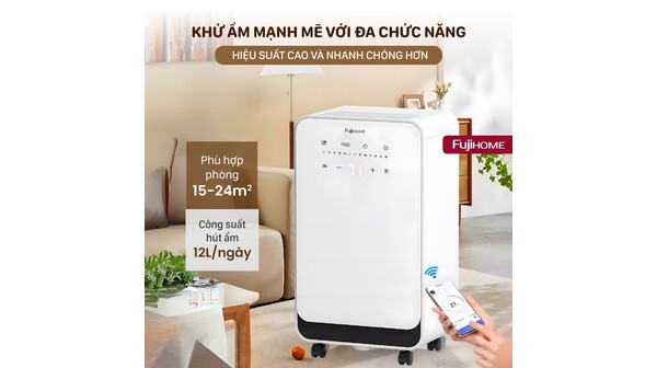 Máy hút ẩm Fujihome 12 lít DH12NEW