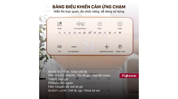 Máy hút ẩm Fujihome 12 lít DH12NEW