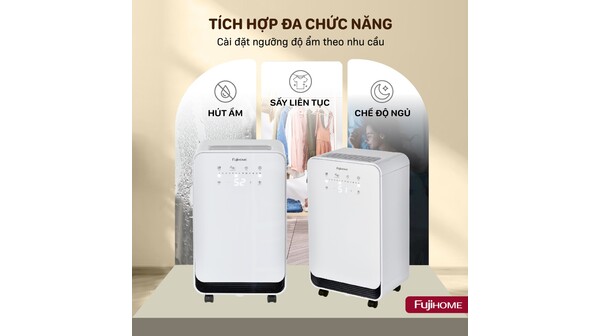Máy hút ẩm Fujihome 12 lít DH12NEW