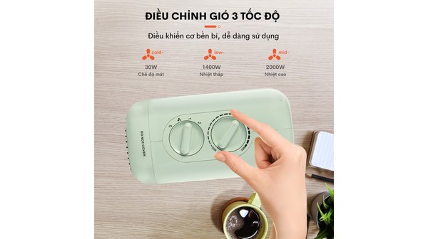 Quạt sưởi gốm mini FUJIHOME FH1200