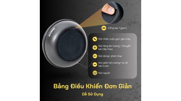 Loa Bluetooth mini iCore M18