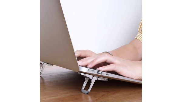 Giá đỡ laptop Dudukan di động đa năng Bạc