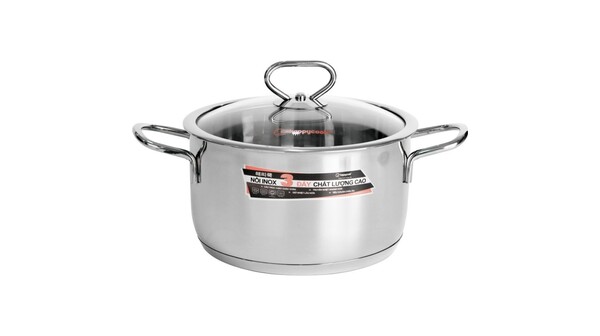 Nồi inox 3 đáy Happy Cook Delux Plus 16cm N16-DLGP