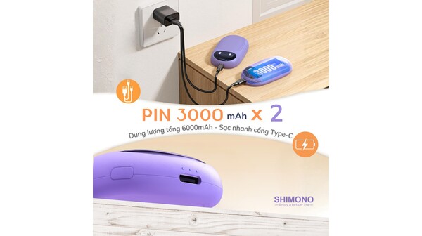 Máy sưởi cầm tay Shimono SM-WH17 Pro Max (P)