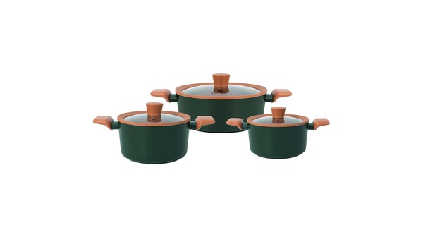 Bộ nồi chống dính Ceramic Elmich Harmony EL5246PT01
