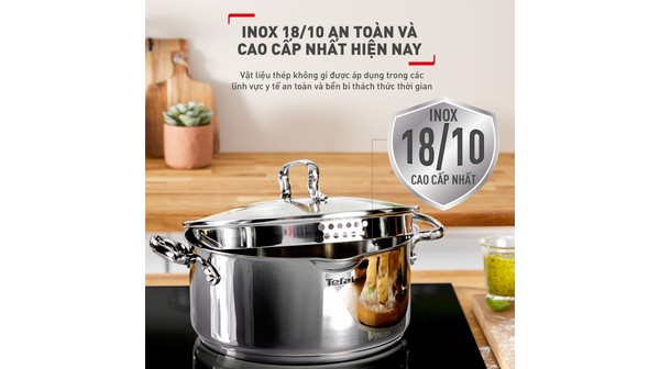 Bộ nồi inox Tefal Duetto Plus G719S655