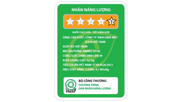 Máy giặt Aqua Inverter 9.5 kg AWM95-B316L(B)