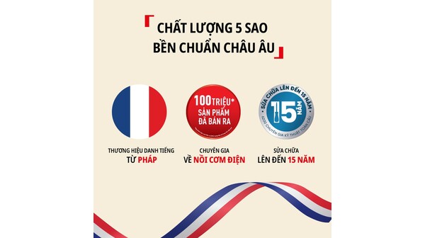 Nồi cơm điện tử mini Tefal 0.72 lít RK535TY0 Cam Đất