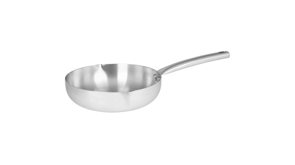 Chảo inox 3 lớp nguyên khối miệng rót Green Cook 20cm GCP254-20IH