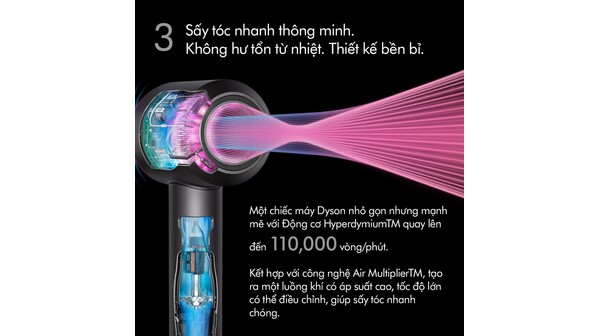 Máy sấy tóc Dyson Supersonic Nural™ HD16 (Xanh phổ/ Đồng)