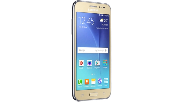 Điện thoại Samsung Galaxy J2 màu vàng hình ảnh sắc nét