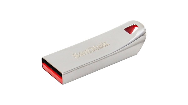 USB 2.0 Sandisk 32GB CZ71 Cruzer Metal mặt nghiêng