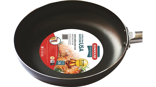 Chảo chống dính 26 cm Sunhouse CT26 lòng chảo