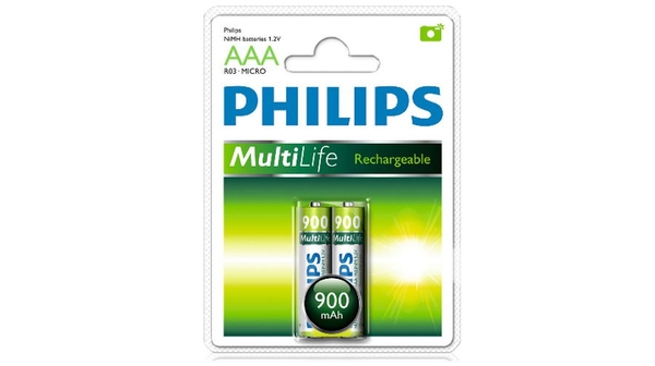 Pin sạc AAA Philips R03B2A90/97 900mAh có thời gian sử dụng lâu