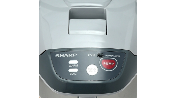 Bình thủy điện Sharp KP-Y32PV màu xám được trang bị bảng điều khiển điện tử