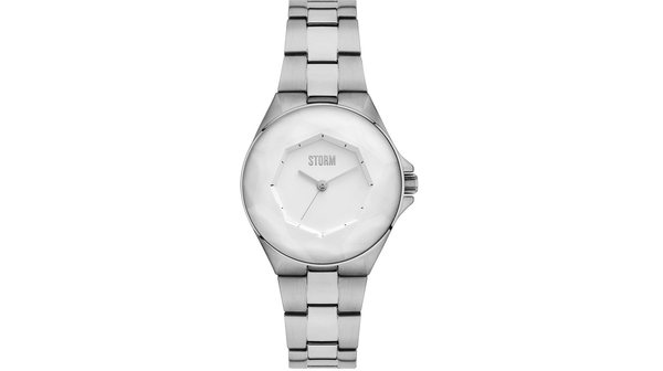 Đồng hồ đeo tay Crystana White sở hữu thiết kế hiện đại, mặt kính trong suốt