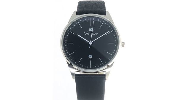 Đồng hồ Venice C2360SGDGNRN thiết kế với gam màu đen sang trọng