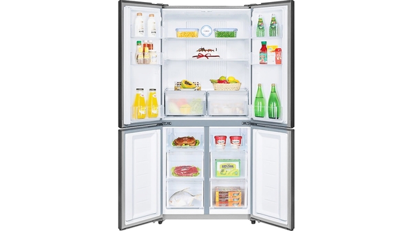 Tủ lạnh Aqua Inverter 456 lít AQR-IG525AM (GS) tủ mở