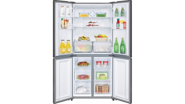 Tủ lạnh Aqua Inverter 456 lít AQR-IG525AM (GG) tủ mở