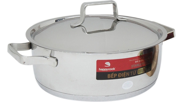 NỒI INOX HAPPY COOK MILAN N-16ML mặt bên