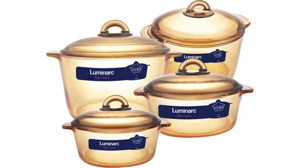 Bộ nồi TT Luminarc Blooming Amberline giá rẻ tại Nguyễn Kim