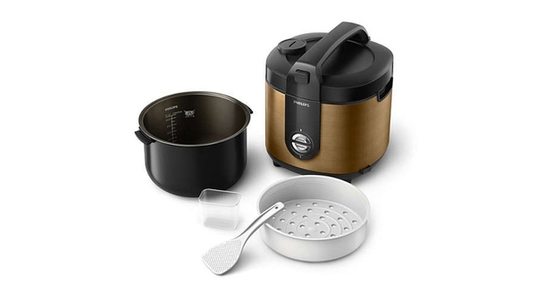 Nồi cơm điện Philips 2 lít HD3128/68 kèm theoo nhiều phụ kiện