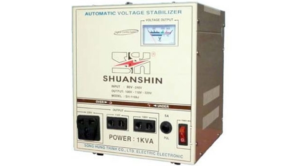 Ổn áp Shuanshin 1KVA SH-1168J công suất 1kVA giá rẻ tại Nguyễn Kim