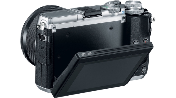 Máy ảnh Canon EOS M6 Kit 15-45mm (bạc) chụp ảnh chuyên nghiệp