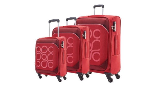 Vali vải Kamiliant Harita AM5*00003 80cm màu đỏ lưu giữ lượng hành lý lớn