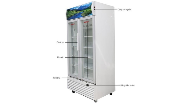 Tủ mát Sanaky VH-6009HP rất dễ sử dụng