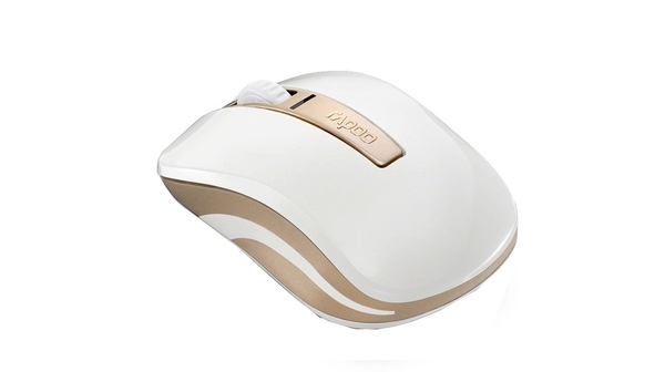 Chuột vi tính quang không dây Rapoo 6610 màu vàng kết nối Bluetooth 3.0 và sóng Wriless 2.4Ghz tại Nguyễn Kim