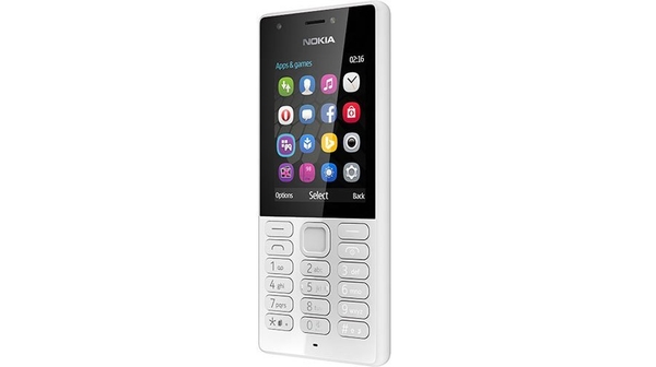Điện thoại Nokia 216 dual SIM xám trắng sử dụng 2 SIM 2 sóng