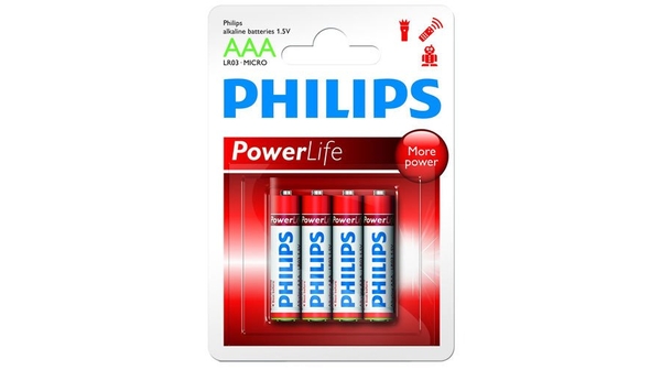Pin alkaline aaa Philips lr03p4b/97 thân thiện môi trường tại nguyễn kim