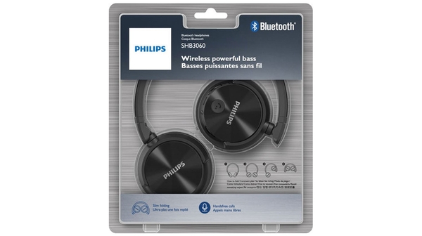 Tai nghe bluetooth Philips SHB3060BK cực bền bỉ