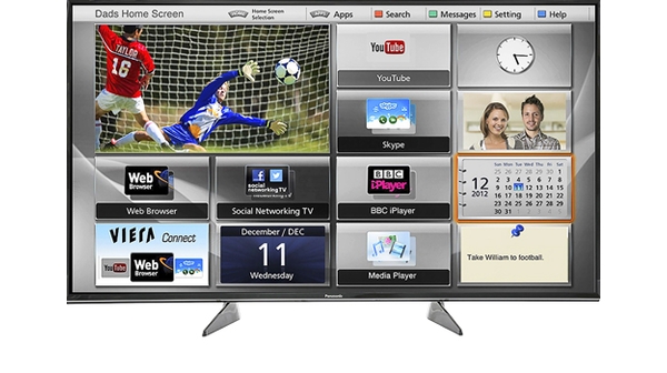 Smart tivi 55inch Panasonic TH-55EX600V có thiết kế hiện đại, sang trọng