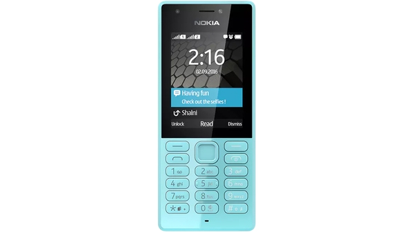 Bàn phím cao su trên điện thoại Nokia 216 có độ đàn hồi cao