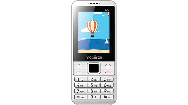 Điện thoại Mobiistar B242 màu bạc tiện dụng giá rẻ tại Nguyễn Kim