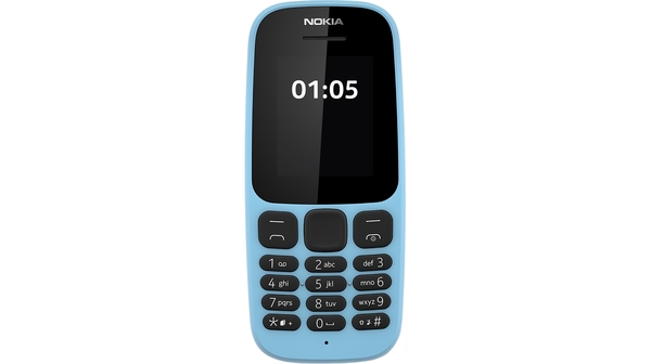 Điện thoại di động Nokia 105 Dual Sim 2017 xanh có thiết kế nhỏ gọn