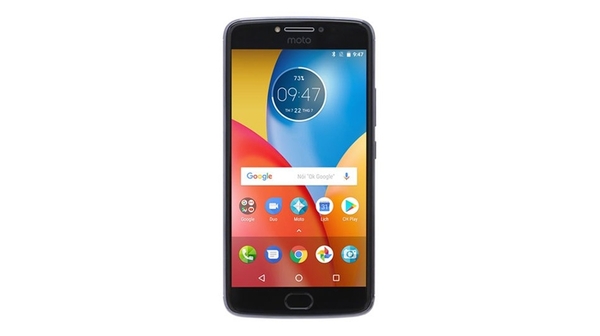 Điện thoại Motorola Moto E4 Plus xám sở hữu màn hình rộng, hiển thị hình ảnh sắc nét