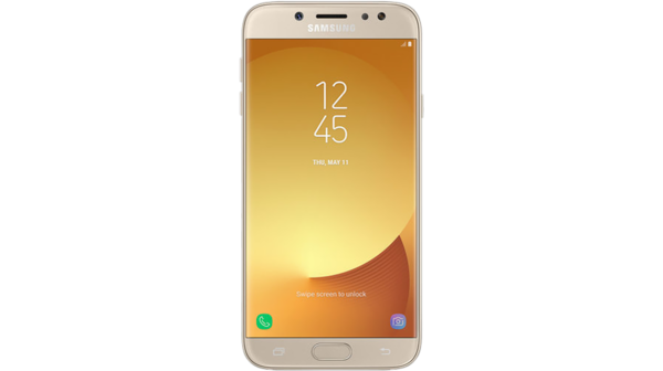 Samsung Galaxy J7 Pro Vàng có thiết kế tinh tế, bắt mắt