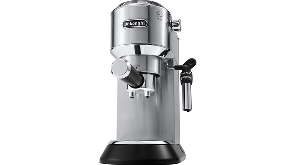 Máy pha cà phê Delonghi EC685.M màu bạc gồm 3 nút bấm thiết kế phía trước rất dễ dùng
